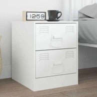 Ručke za ormariće, 12 kom, bijela, 85 x 45 mm, metal