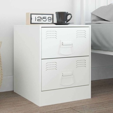 Ručke za ormariće, 12 kom, bijela, 85 x 45 mm, metal