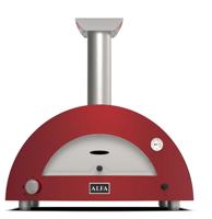 ALFA FORNI Pećnica za pizzu Moderno 2 Pizze Hybrid, crvena