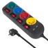 MACLEAN Produžni kabel MCE229 B 4 utičnice + 2 USB 1,5 m, crni
