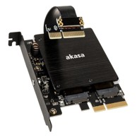 AKASA Adapter AK-PCCM2P-04, za M.2 PCI-E, RGB LED