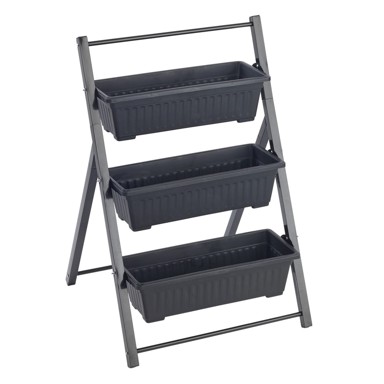 MAXIMEX Metalni stalak za tegle za cvijeće (visina 85 cm) Vertical, metal, prirodna