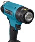 MAKITA Pištolj za vrući zrak DHG181ZK, 200 l/min, 550 °C, crna, zelena
