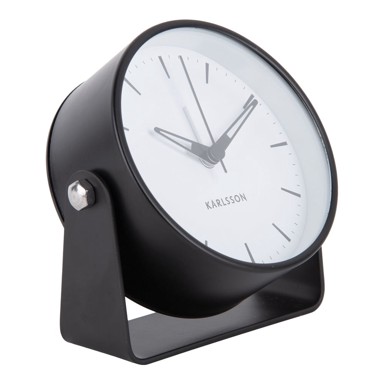 KARLSSON Budilica Calm ø 11 cm, prirodna