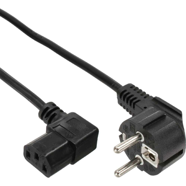 INLINE Kabel za napajanje 16752G, C13, 0,3 m, crna