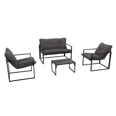 Vrtna sofa garnitura 4-dij., čelik i PE