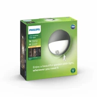 Zidna svjetiljka, Capricorn, sa senzorom, LED, 6W, 600 lm, 2700K, IP44, 16456/93/16, antracit