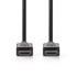 NEDIS HDMI kabel velike brzine s Ethernetom, 4K 30 Hz, 18 Gbit/s, 50 m, crni