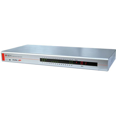 LINDY KVM preklopnik 39631, VGA, USB/PS2, 1920 x 1200, srebrni