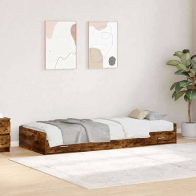 Krevet s uzglavljem i ladicama, 80x200 cm,