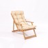 FLORIANE GARDEN Krem/u prirodnoj boji vrtna ležaljka od masivnog drveta