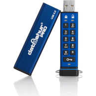 ISTORAGE USB memorijski pogon datAshur Pro, 32 GB, USB Tip-A 3.2 Gen 1, plavi