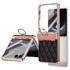 Futrola sa staklom za Samsung Galaxy Z Flip7 5G, crna