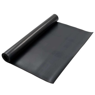 Podni mat, 1,2 x 2 m, 6 mm, guma, crna