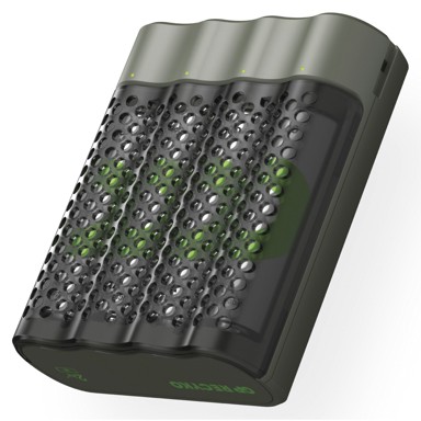 GP USB punjač ReCyko M452 4-Port, uključuje 4xAA NiMh 2600mAh