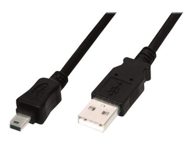 DIGITUS Kabel Mini USB 2.0, USB Type-A muški/Mini USB Type-B (5-pin) muški, 1 m