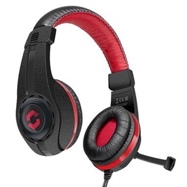 SPEEDLINK Naglavne gaming slušalice Legatos Stereo, crveno/crne