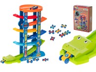 Šareni tobogan za autiće na 7 razina s 6 autića