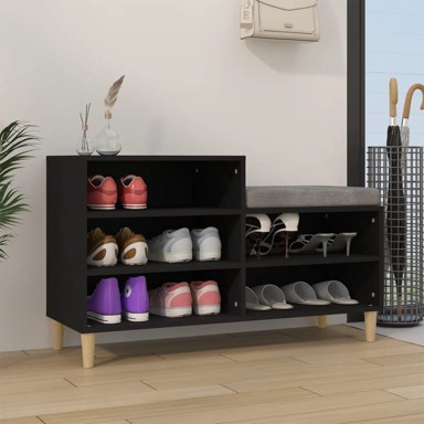 Ormarić za cipele crni 102 x 36 x 60 cm od konstruiranog drva