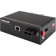 INTELLINET Medijski pretvarač 508346, 1000 Mbit/s, SC, jednomodno vlakno, 1310 nm, crni