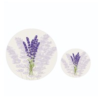 MILA HOME Ljubičaste/bež kupaonske prostirke u setu 2 kom ø 100 cm
