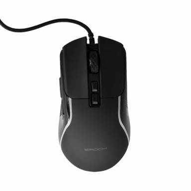 EPOCH Miš Kale, RGB, optički, 12400dpi, crni