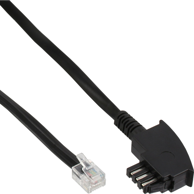 INLINE Telefonski kabel 18801B, 1 m, crni