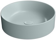 GSI Ugradbeni okrugli keramički umivaonik Kube X, promjer 45 cm, mat plavi