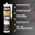 ISOLBAU Sanitarni silikon, 12 x 300 ml, bijeli