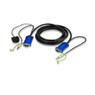 ATEN KVM kabel 2L-5203B, VGA + 3,5 mm, 3 m, crni