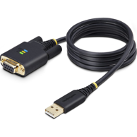 STARTECH.COM USB-A na DB-9 serijski kabel 1P3FFCNB-USB-SERIAL, 1 m, crni