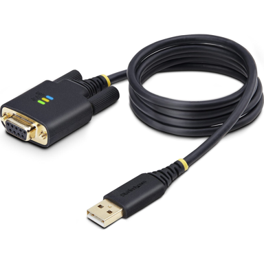 STARTECH.COM USB-A na DB-9 serijski kabel 1P3FFCNB-USB-SERIAL, 1 m, crni