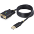 STARTECH.COM USB-A na DB-9 serijski kabel 1P3FFCNB-USB-SERIAL, 1 m, crni