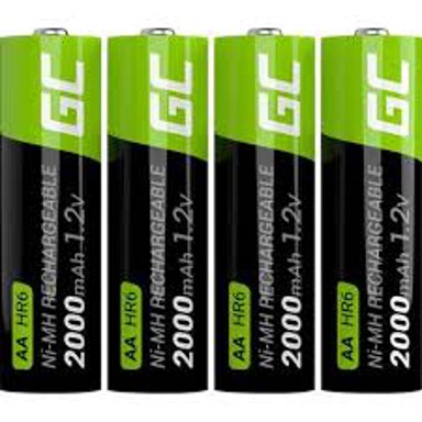 GREEN CELL Baterija GR02, punjiva, AA, NiMH