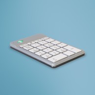 R-GO TOOLS Numerička tipkovnica R-Go Numpad Break, Bluetooth, bijela