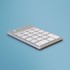 R-GO TOOLS Numerička tipkovnica R-Go Numpad Break, Bluetooth, bijela