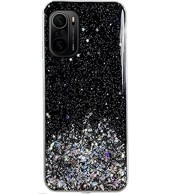 WOZINSKY Silikonska futrola Star Glitter za Xiaomi Mi 11, crna