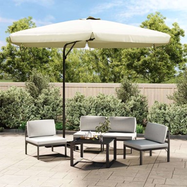 Vanjski suncobran, s aluminijskim stupom, 300 cm, zeleni
