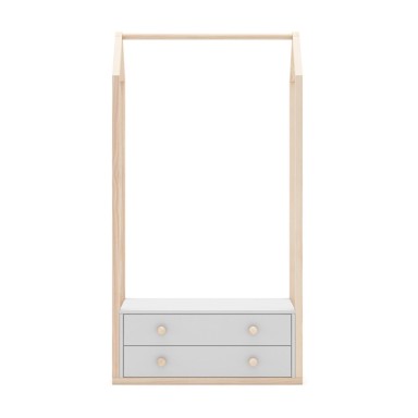 MARCKERIC Bijeli otvoreni dječji ormar 80x170 cm Esteban 