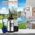 VEVOR Potopna vodena pumpa 550 W 9500 l/h s automatskim plovkom, srebrna