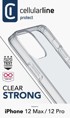 CELLULARLINE Maska Clear Duo za iPhone 12/12 Pro, transparentna