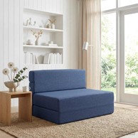Sofa na razvlačenje, 70 x 72 x 60 cm, tkanina, plava