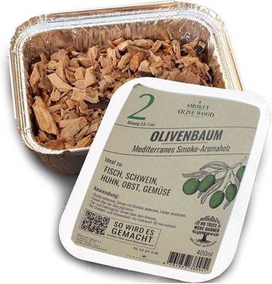 NIKCORP Drveni iverak za dimljenje 400 g, maslina