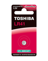 TOSHIBA Alkalna baterija LR41, 1 kom