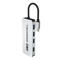 GREEN CELL USB-C Hub, 4 x USB-A 3.0