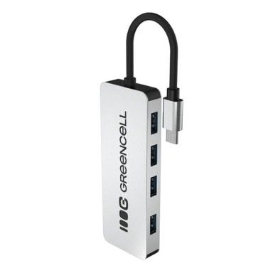 GREEN CELL USB-C Hub, 4 x USB-A 3.0