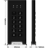 ISTORAGE Vanjski SSD diskAshur M2 PIN, 500 GB, M.2, USB-A / USB-C 3.2 Gen 1, crno