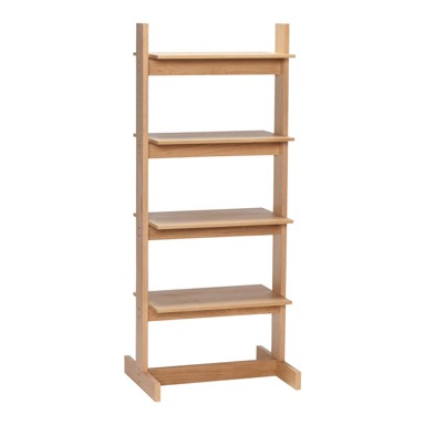 HÜBSCH Regal u dekoru hrasta u prirodnoj boji 59x142 cm Forma