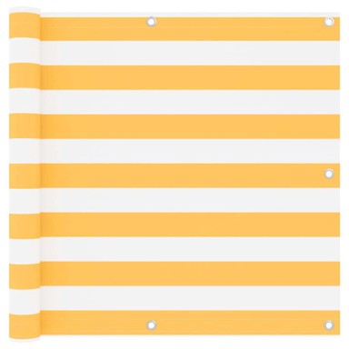 Balkonski zastor 90 x 600 cm Oxford, bijelo-žuti