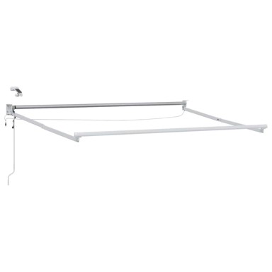 Električni sklopivi okvir tende 3 x 2 m, aluminij, bijeli